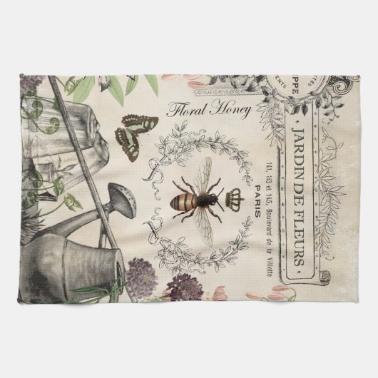 FRENCH BEE GARDEN GESCHIRRTUCH (Horizontal)