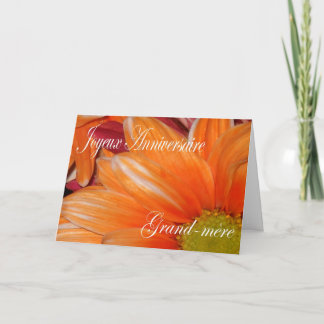 French Birthday Card For Grandmother Karte