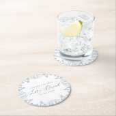 French Blue Chinoiserie Blumendusche Untersetzer (Vor Ort)