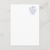 French Blue Enclosure Card Details Begleitkarte (Rückseite)