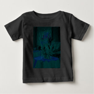 French Blue  Liebe Essen  Spielen Blumenfarben für Baby T-shirt