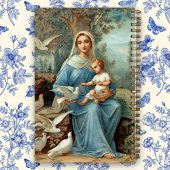 French Blue Madonna Notebook Notizblock