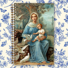 French Blue Madonna Notebook Notizblock