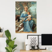 French Blue Madonna Poster (Heimbüro)