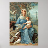 French Blue Madonna Poster (Vorne)