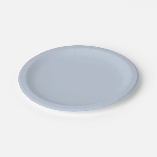 French Blue Paper Plates Pappteller (Schrägansicht)