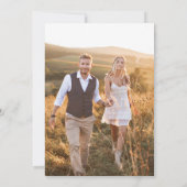 French Blue Pastoral Countryside Save the Date Einladung (Rückseite)