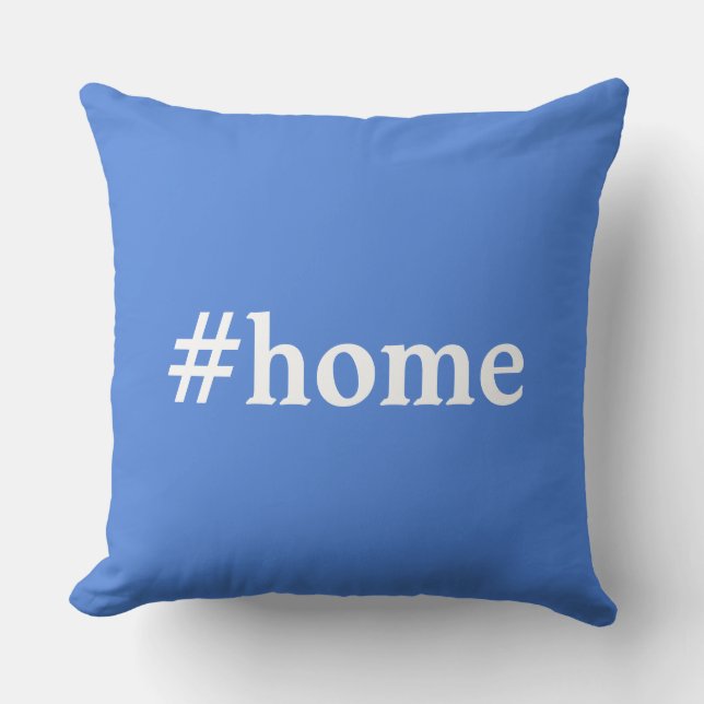 French Blue Solid Color #Zuhause Kissen (Vorderseite)