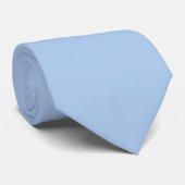 French Blue Solid Neck Tie Krawatte (Gerollt)