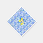 French Blue Tiles, Ciao Baby, Lemons  Serviette (Ecke)