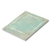 French Blue Toile Elegante Notepad Scratch Pad Notizblock (Rotiert)