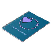 French Blue und Lavender Journaling Notizblock (Linke Seite)