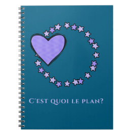 French Blue und Lavender Journaling Notizblock