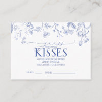 French Blue & White Viktorianisch Brautparty Game