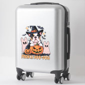 French Boo Dog Cute Frenchie Halloween Ghost Dog T Aufkleber (Koffer)