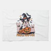 French Boo Dog Cute Frenchie Halloween Ghost Dog T Geschirrtuch (Horizontal)