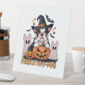 French Boo Dog Cute Frenchie Halloween Ghost Dog T Sockelschild (In Situ)