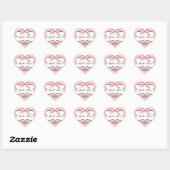 French Bow n Dots, Girl Baby Shower Sticker Siegel (Blatt)