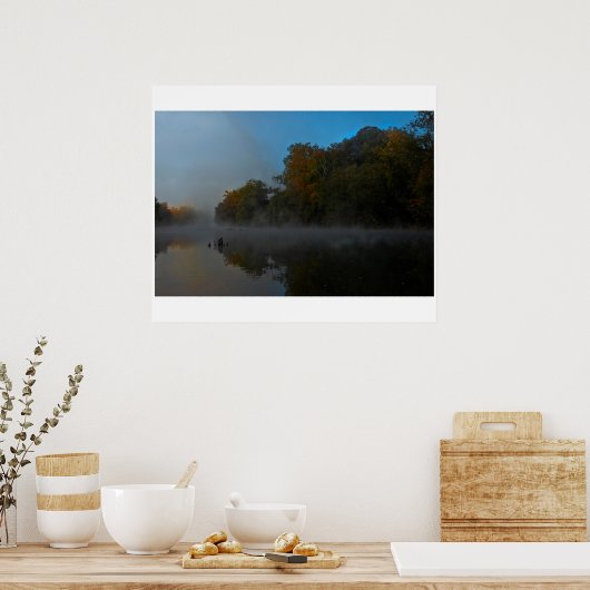 French Broad River Fog Poster (Küche)