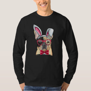 French Bull Dog Bunny Ears Brille Oaster Dog Owne T-Shirt