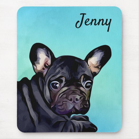 French Bull Dog Mouse Pad Custom Mousepad (Vorne)