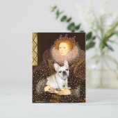 French Bulldog 3 - Queen Postkarte (Stehend Vorderseite)