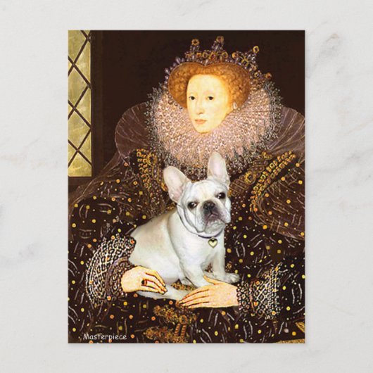 French Bulldog 3 - Queen Postkarte (Vorderseite)