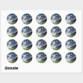 French Bulldog (4W) - Starry Night Runder Aufkleber (Blatt)