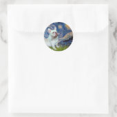 French Bulldog (4W) - Starry Night Runder Aufkleber (Tasche)