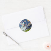 French Bulldog (4W) - Starry Night Runder Aufkleber (Umschlag)