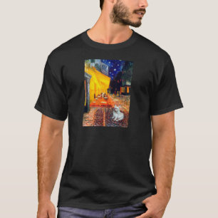 French Bulldog 4W - Terrace Café T-Shirt