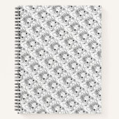 FRENCH BULLDOG 8.5x11" Spiral Lined Notebook Notizblock (Vorderseite)