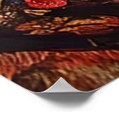 French Bulldog als Frida Kahlo Poster (Ecke)