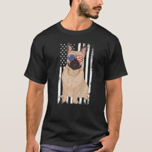 French Bulldog American Flag Patriot Bulldog 4O T-Shirt