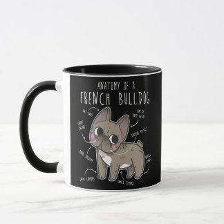 French Bulldog Anatomie Niedlich Funny Pet Frenchi Tasse