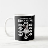 French Bulldog Anatomie Spaß Frenchie Puppy Kaffeetasse (Links)