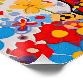 French Bulldog and Blume 001 - Schneiderjuwel Poster (Ecke)