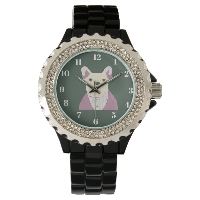French Bulldog Armbanduhr (Vorderseite)