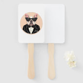 French Bulldog Art Fächer (Vorne und Hinten)