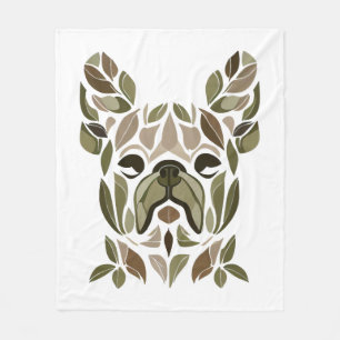 French Bulldog Art Fleecedecke