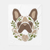 French Bulldog Art Fleecedecke (Vorderseite)