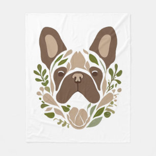 French Bulldog Art Fleecedecke