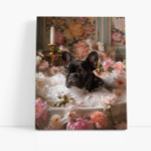 French Bulldog Art | Französische Küche in Badewan Leinwanddruck