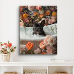 French Bulldog Art | Französische Küche in Badewan Leinwanddruck<br><div class="desc">Die französische Bulldogie-Kunst mit einem verspielten französischen Bulldoggen lädt zu einem entspannenden Bad mit Blasen und schönen Blume ein. Dieses charmante Kunstwerk verleiht Ihrem Raum eine Touch von Wärme und Persönlichkeit,  die ihn einladend und fröhlich macht.</div>