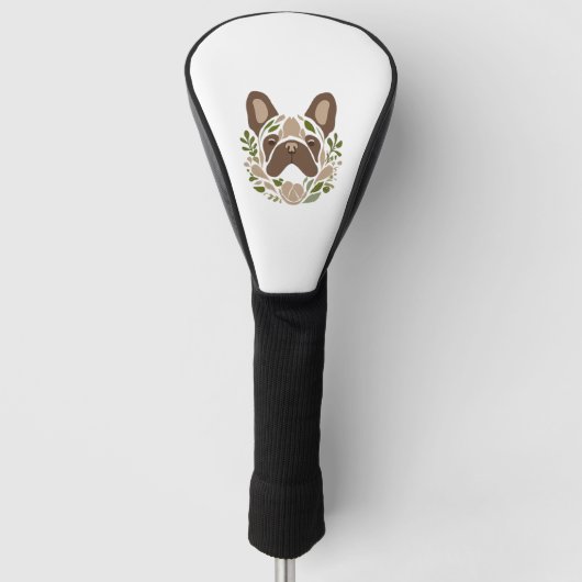 French Bulldog Art Golf Headcover (Vorderseite)