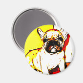 French Bulldog Art Magnet (Vorderseite/Rückseite)