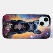French Bulldog Art Monogram Case-Mate iPhone Hülle (Rückseite (Horizontal))
