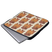 French Bulldog Art Neoprene Laptop Sleeve 15" (Vorne Knopf)