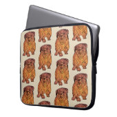 French Bulldog Art Neoprene Laptop Sleeve 15" (Vorderseite Links)