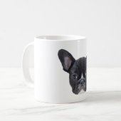 French Bulldog Art Portrait Kaffeetasse (Vorderseite Links)